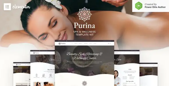 Purina – Spa & Wellness Elementor Template Kit
